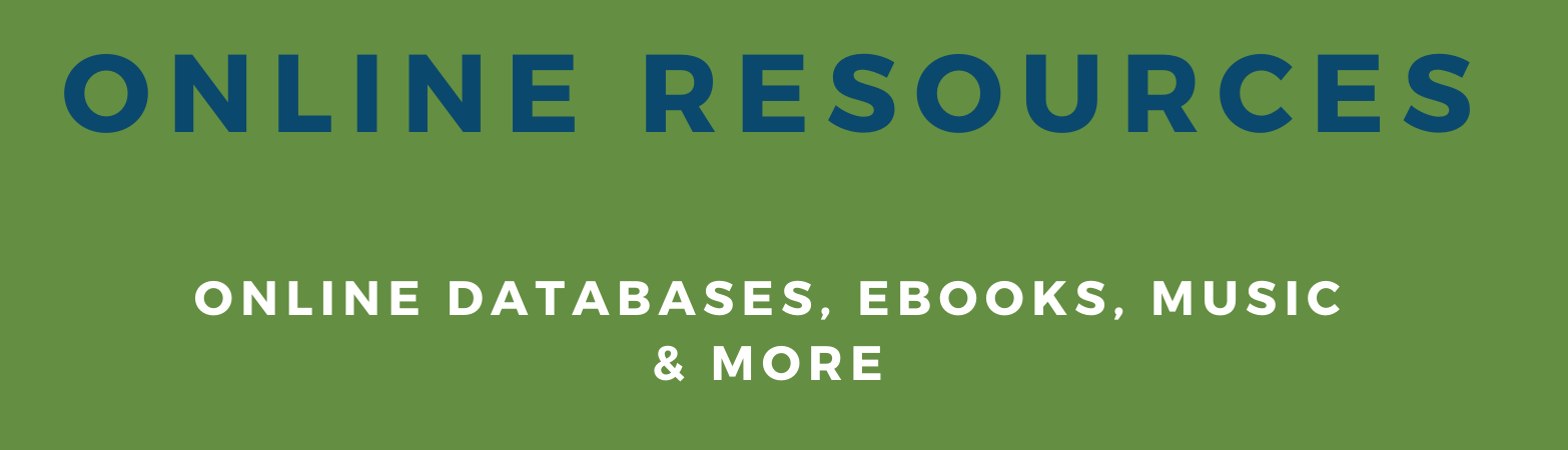 online resources for teens, databases, e-books, music and more